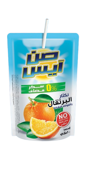 نكتار برتقال بدون اضافه سكر